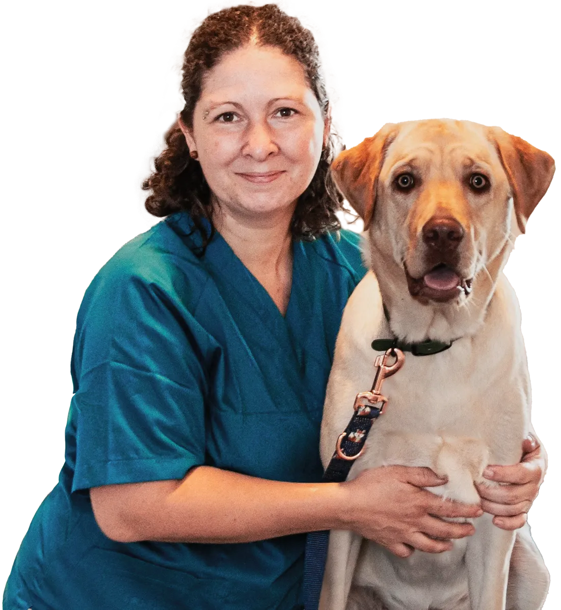 Tierärztin Susanne Fink mit Hund